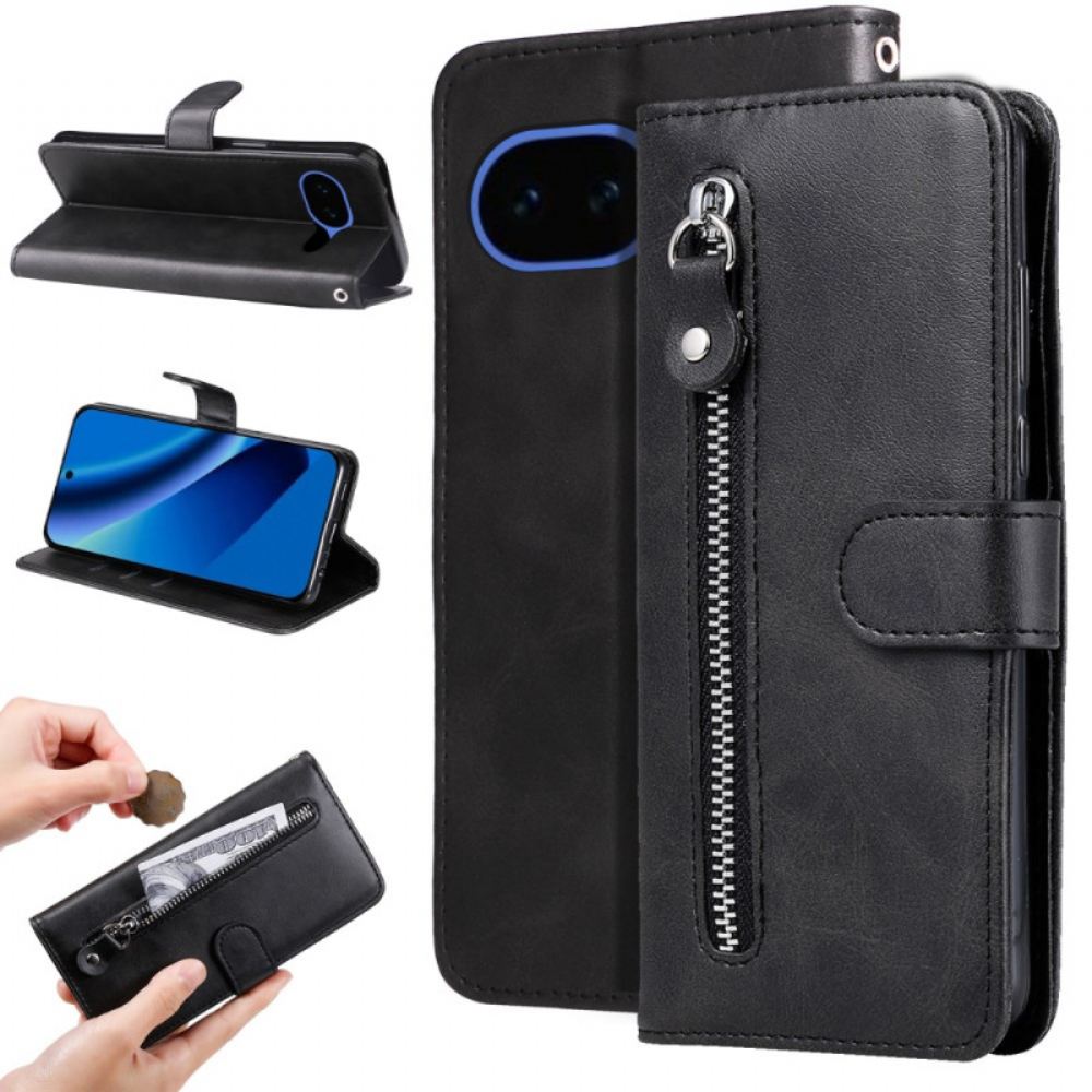Kožený Kryt Google Pixel 10a Kapsa Na Zip