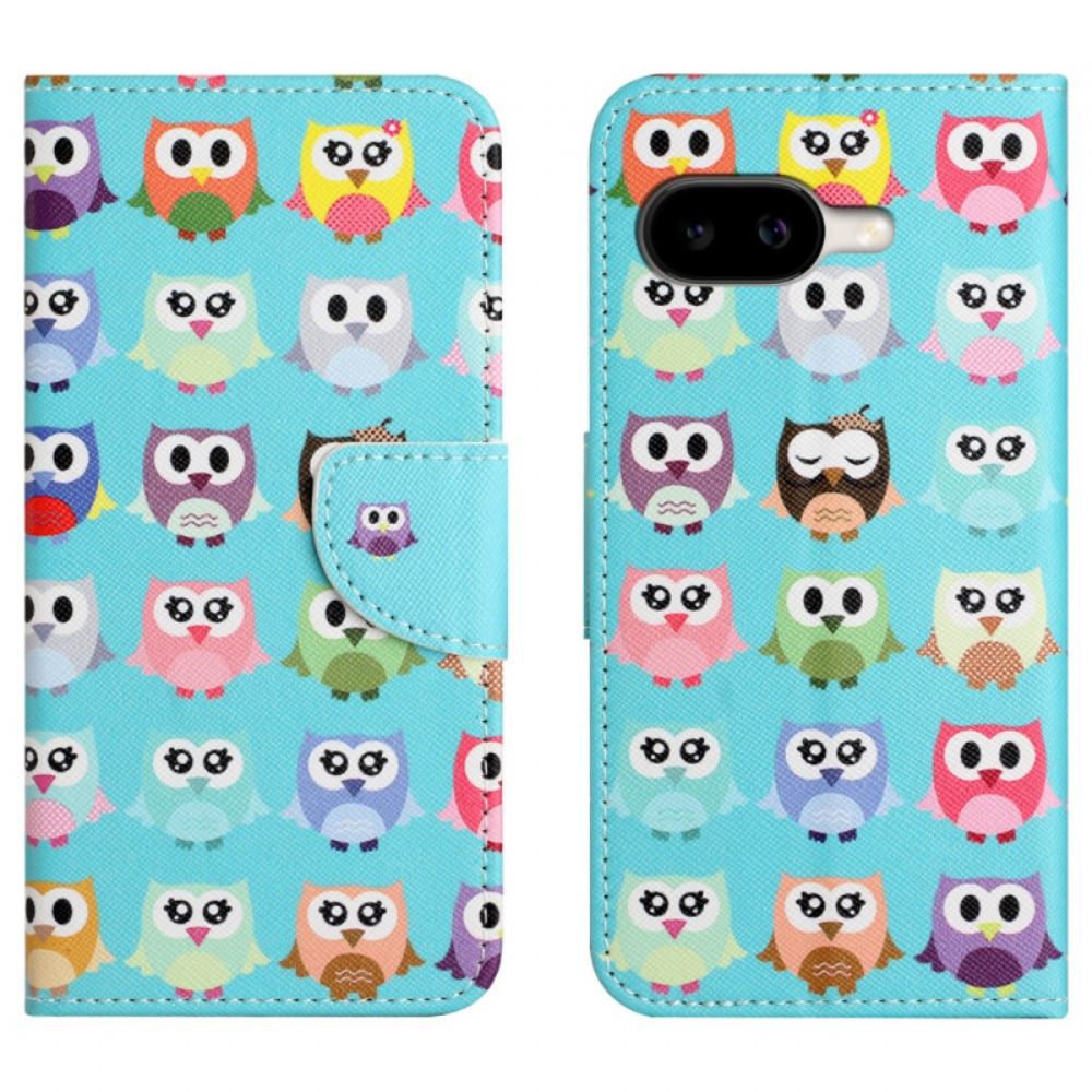Kožený Kryt Google Pixel 10a Sovy