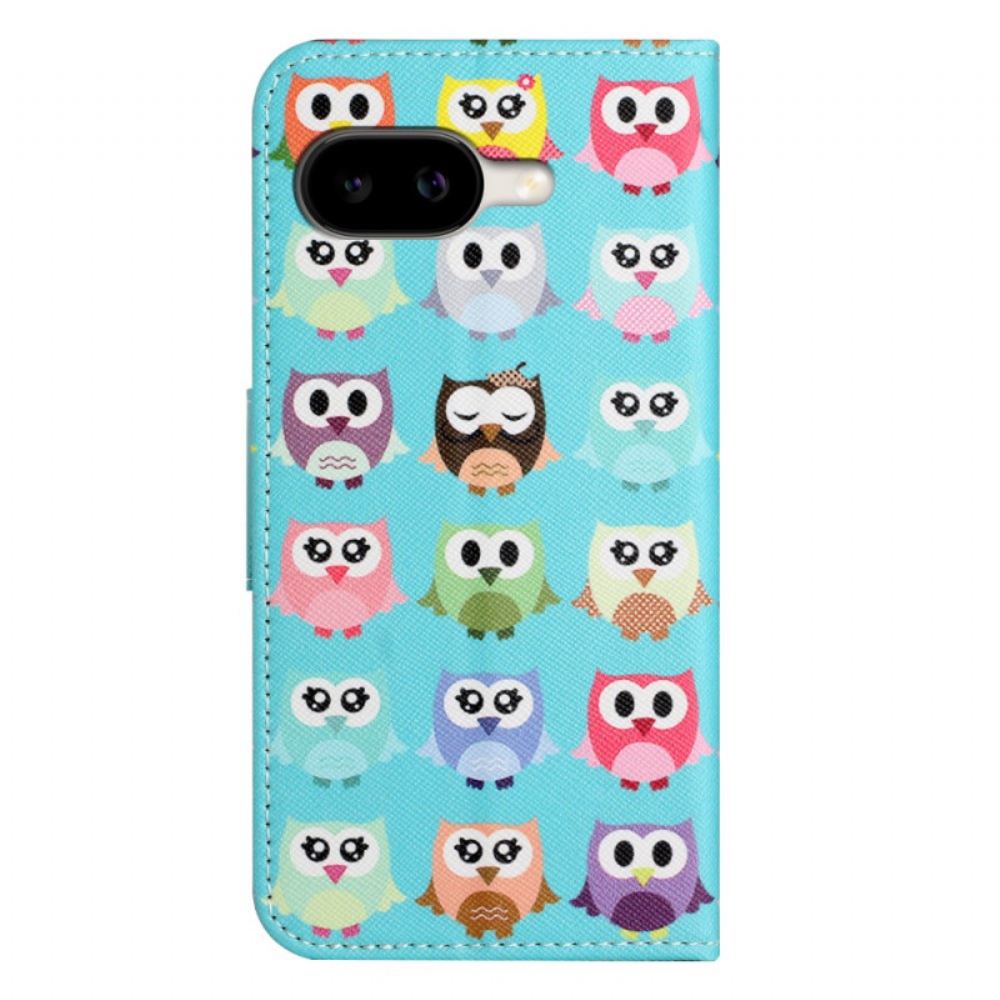 Kožený Kryt Google Pixel 10a Sovy