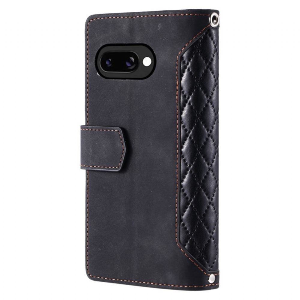 Kožený Kryt Google Pixel 10a Vintage Prošívaná