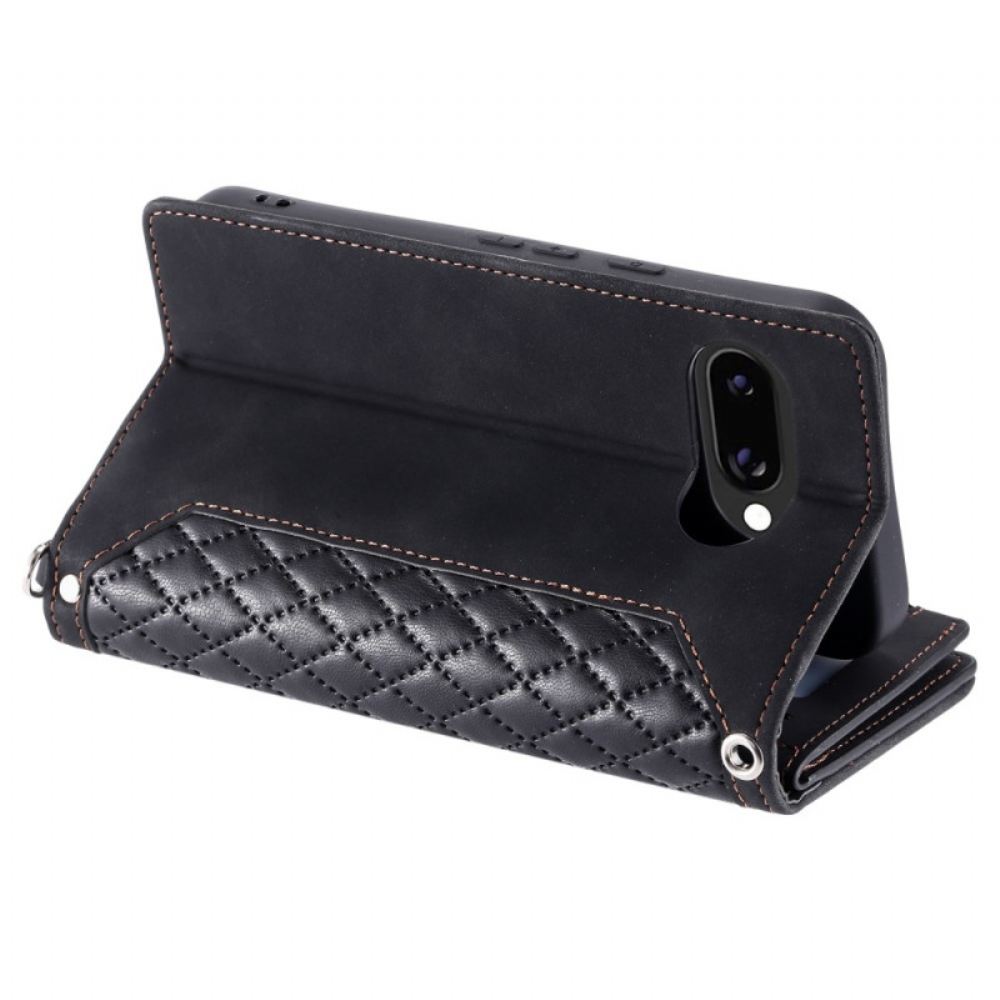 Kožený Kryt Google Pixel 10a Vintage Prošívaná