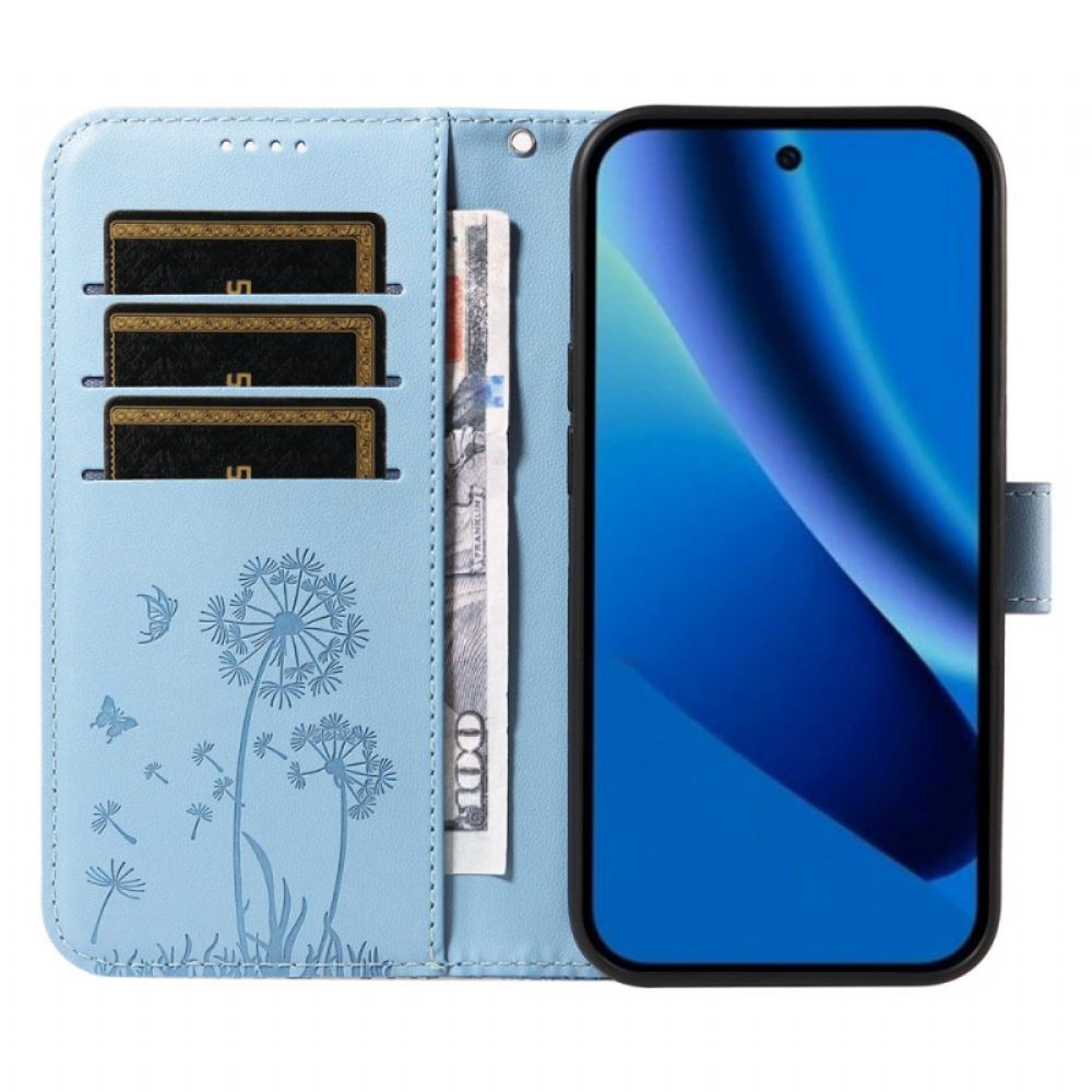 Kožený Kryt Google Pixel 10a Vzor Pampelišky