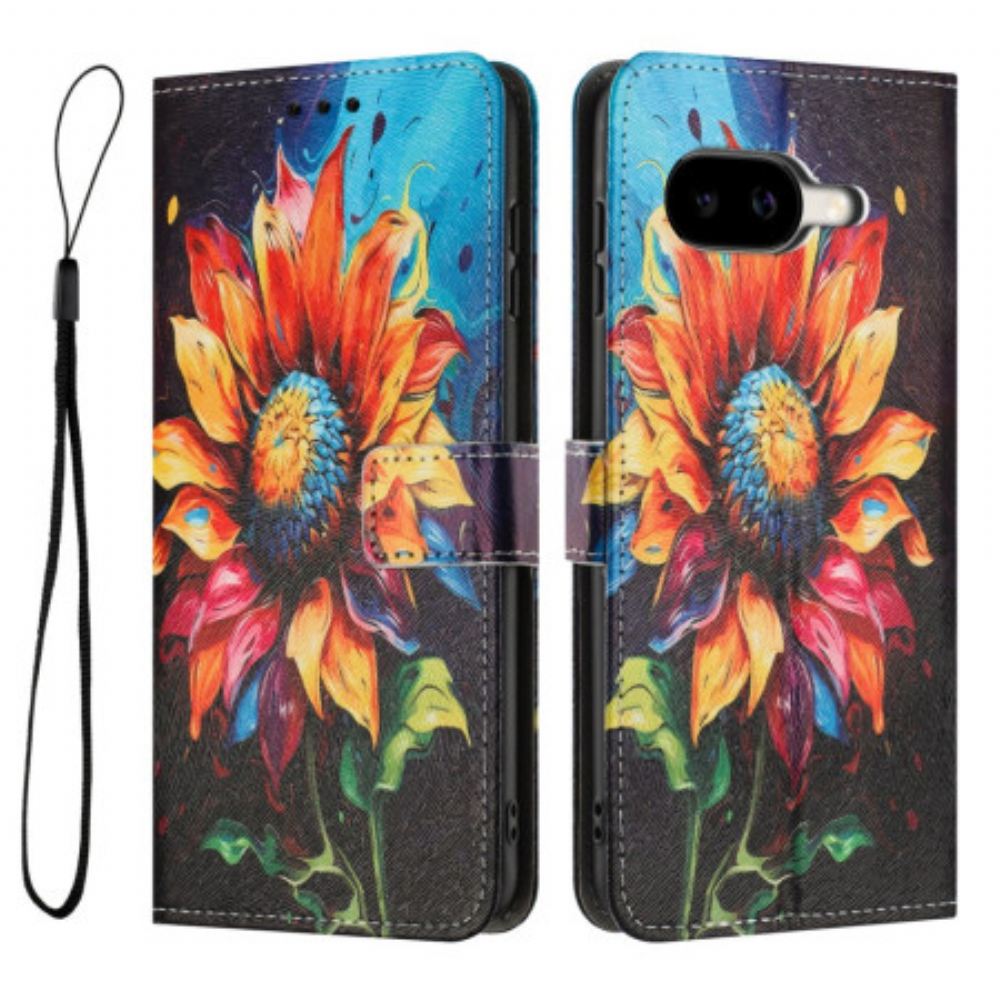 Kožený Kryt Google Pixel 10a Vzor Slunečnice