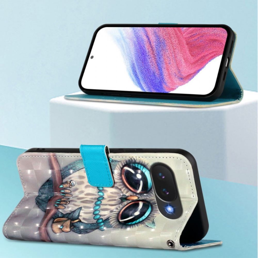 Kožený Kryt Google Pixel 10a Šedá Sova