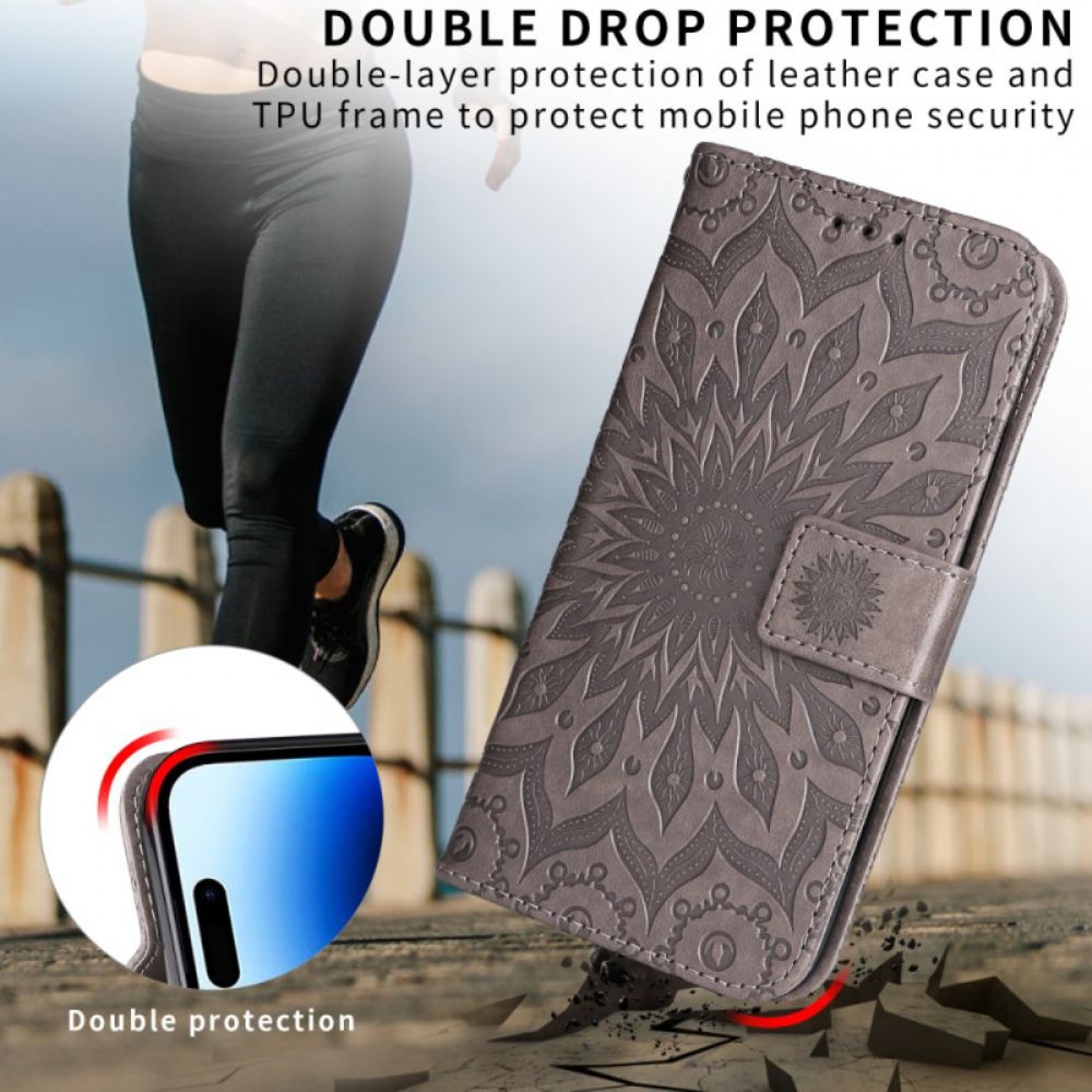 Kožený Kryt Na Google Pixel 10a Vzor Slunečnice