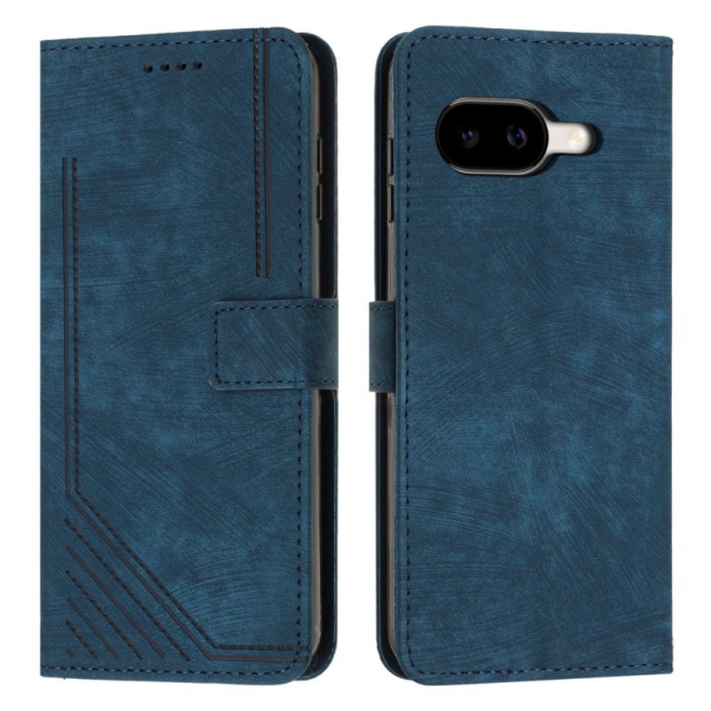 Peněženková Pouzdra Google Pixel 10a Kryty Na Mobil Tištěné Linie