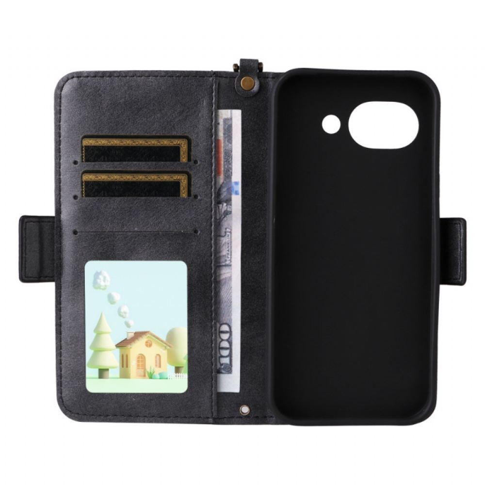 Peněženková Pouzdra Google Pixel 10a Vintage Peněženka A Ramenní Popruh