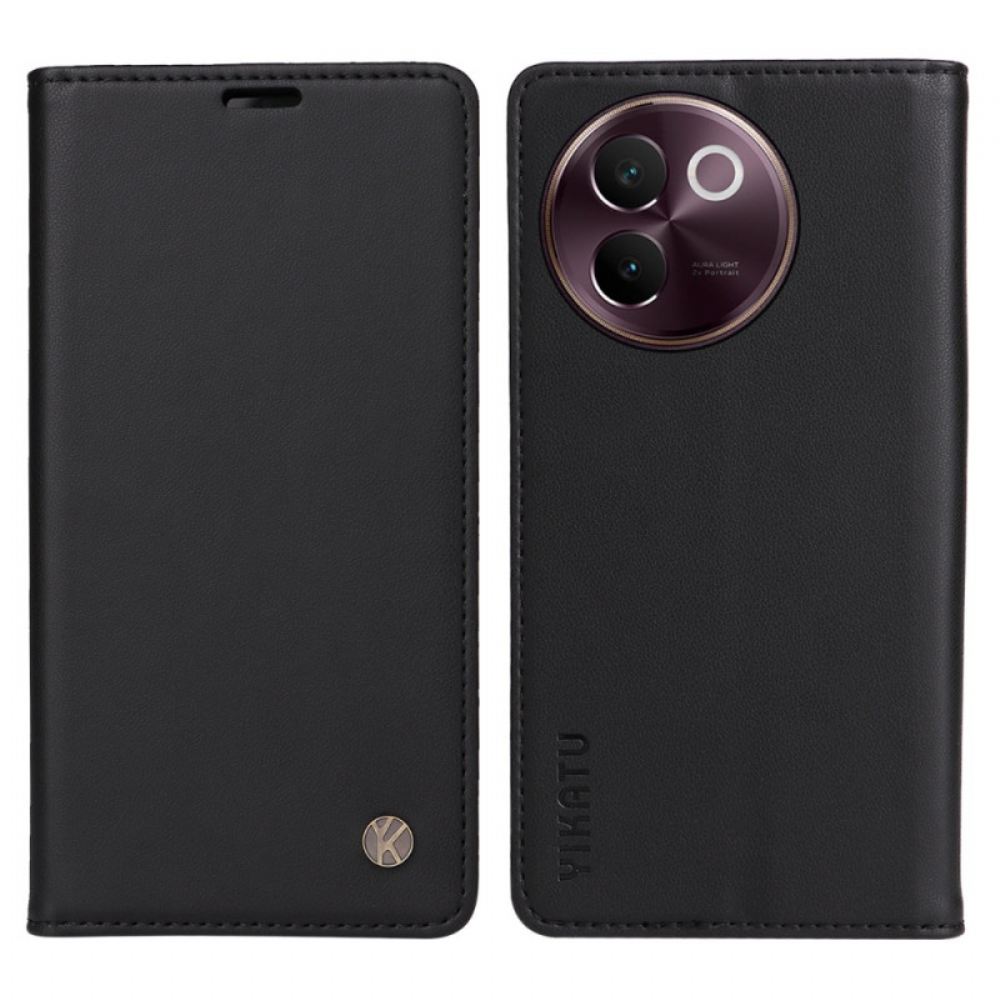 Kožené Pouzdro Folio Na Vivo V40 Lite 5g Yikatu