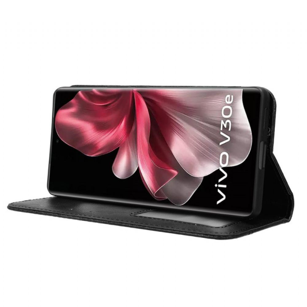 Kožené Pouzdro Folio Vivo V40 Lite 5g Vintage Okraj