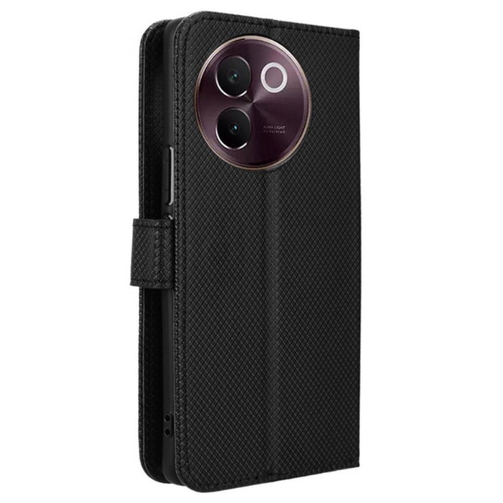 Kožený Kryt Vivo V40 Lite 5g Diamantová Textura