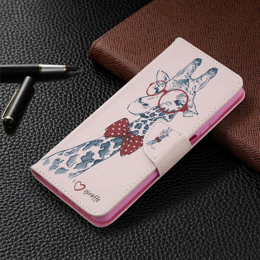 Flipové Pouzdro Na Xiaomi Mi 10T Lite / Redmi Note 9 Pro 5G Chytrá Žirafa