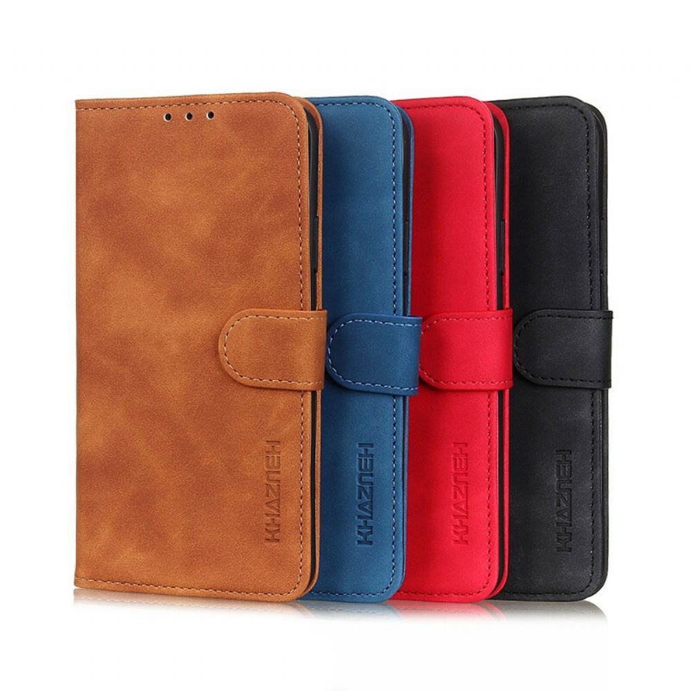 Kožené Pouzdro Na Xiaomi Mi 10T Lite / Redmi Note 9 Pro 5G Khazneh Vintage Kožený Efekt