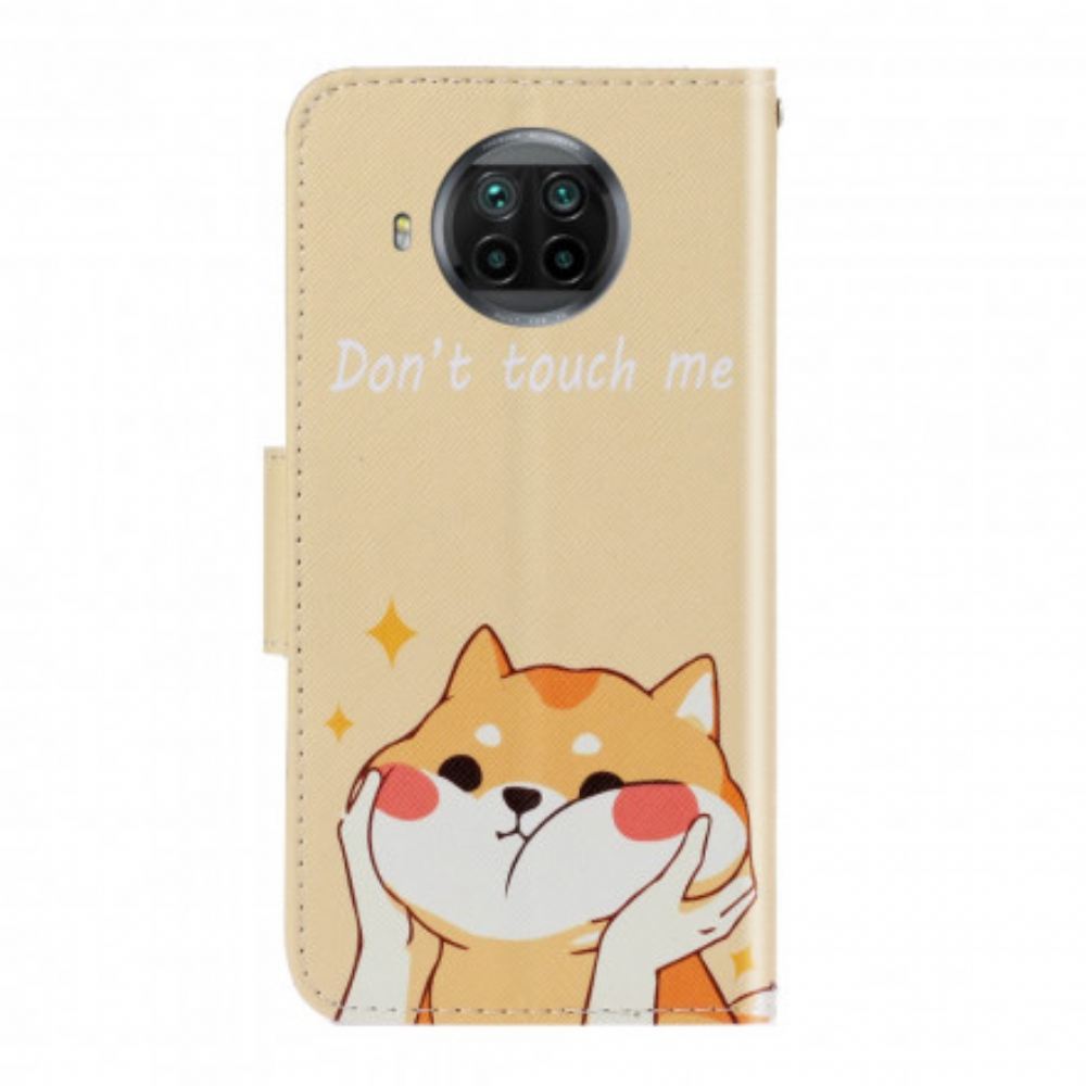 Kožené Pouzdro Na Xiaomi Mi 10T Lite / Redmi Note 9 Pro 5G Nedotýkej Se Mě