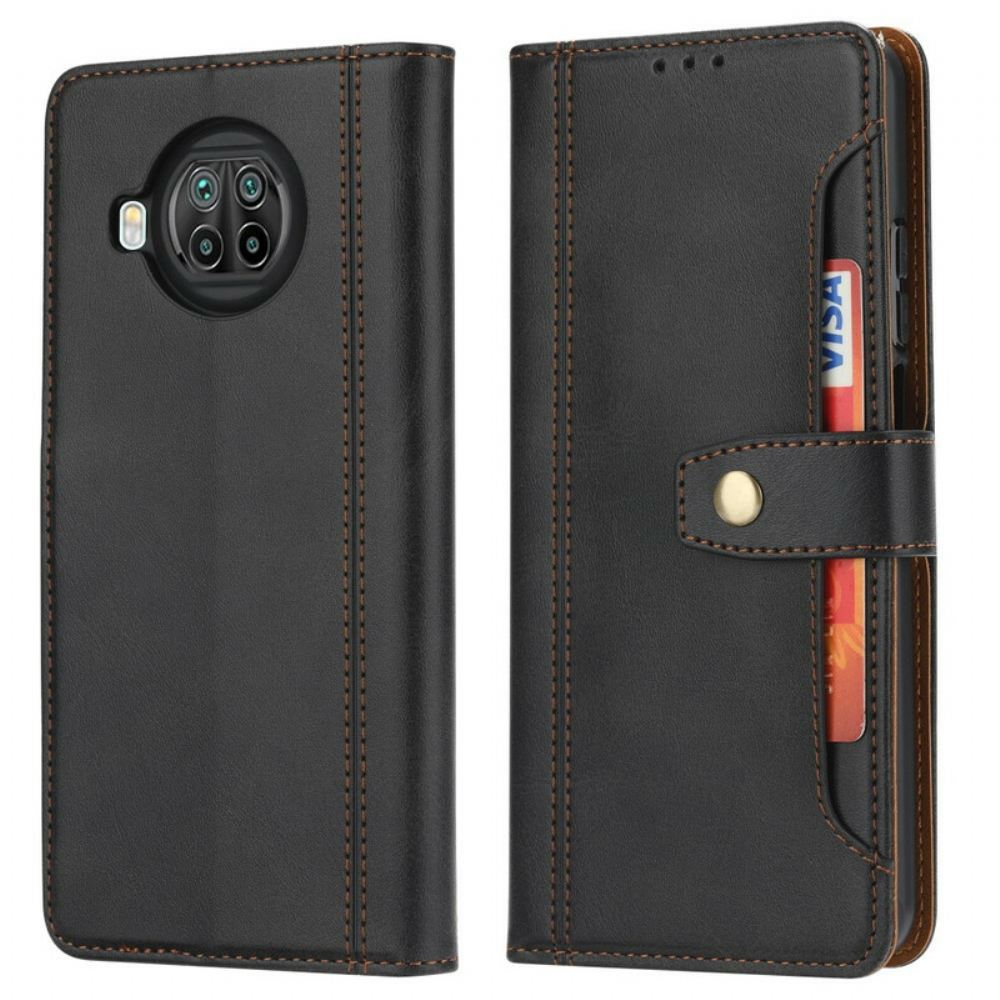 Kožené Pouzdro Na Xiaomi Mi 10T Lite / Redmi Note 9 Pro 5G S Popruhem