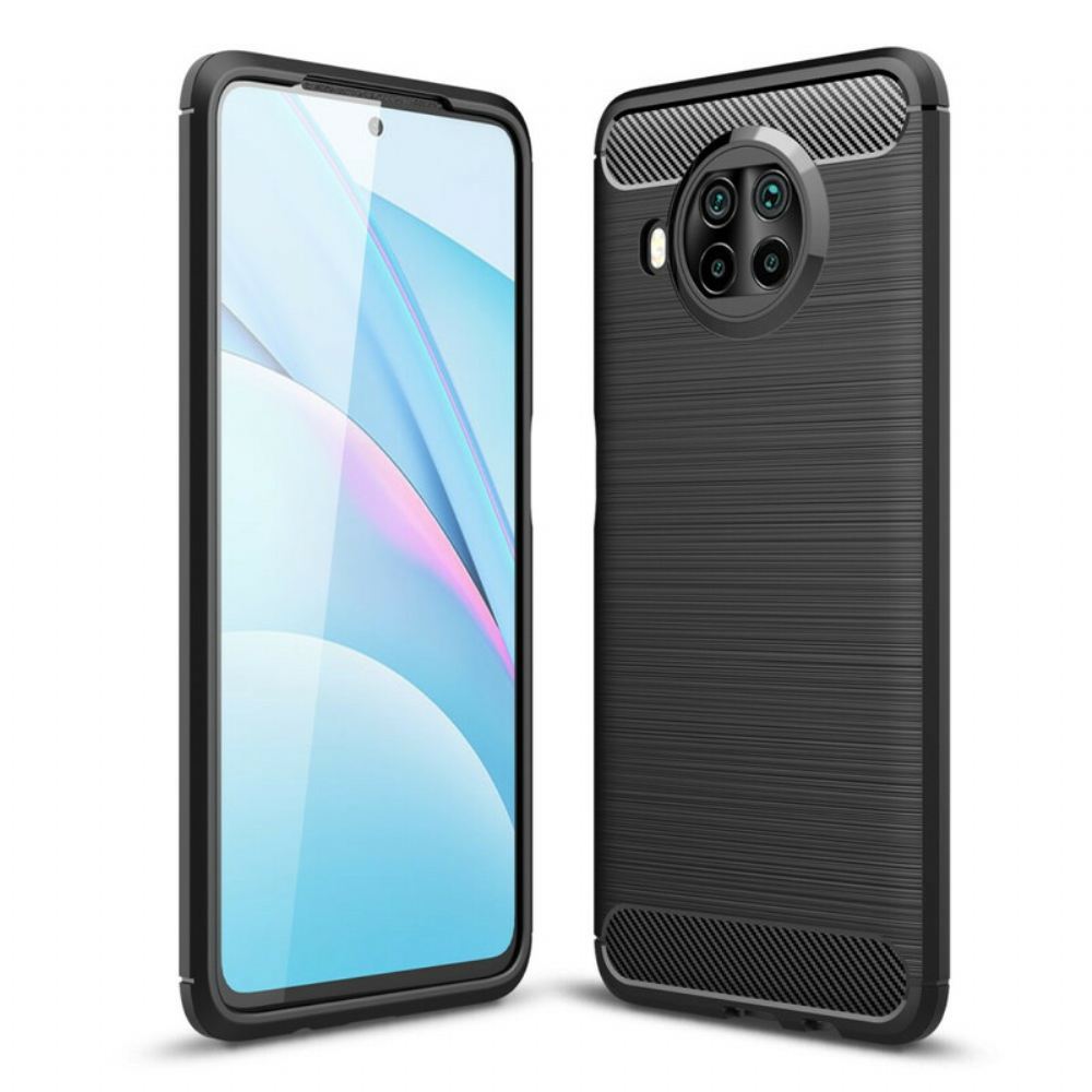 Kryt Na Xiaomi Mi 10T Lite / Redmi Note 9 Pro 5G Kartáčované Uhlíkové Vlákno
