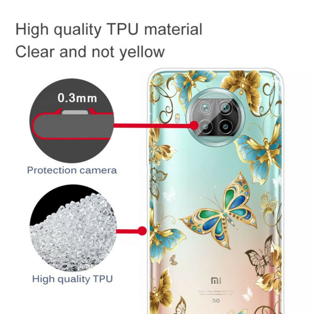 Kryt Na Xiaomi Mi 10T Lite / Redmi Note 9 Pro 5G Let Motýlů