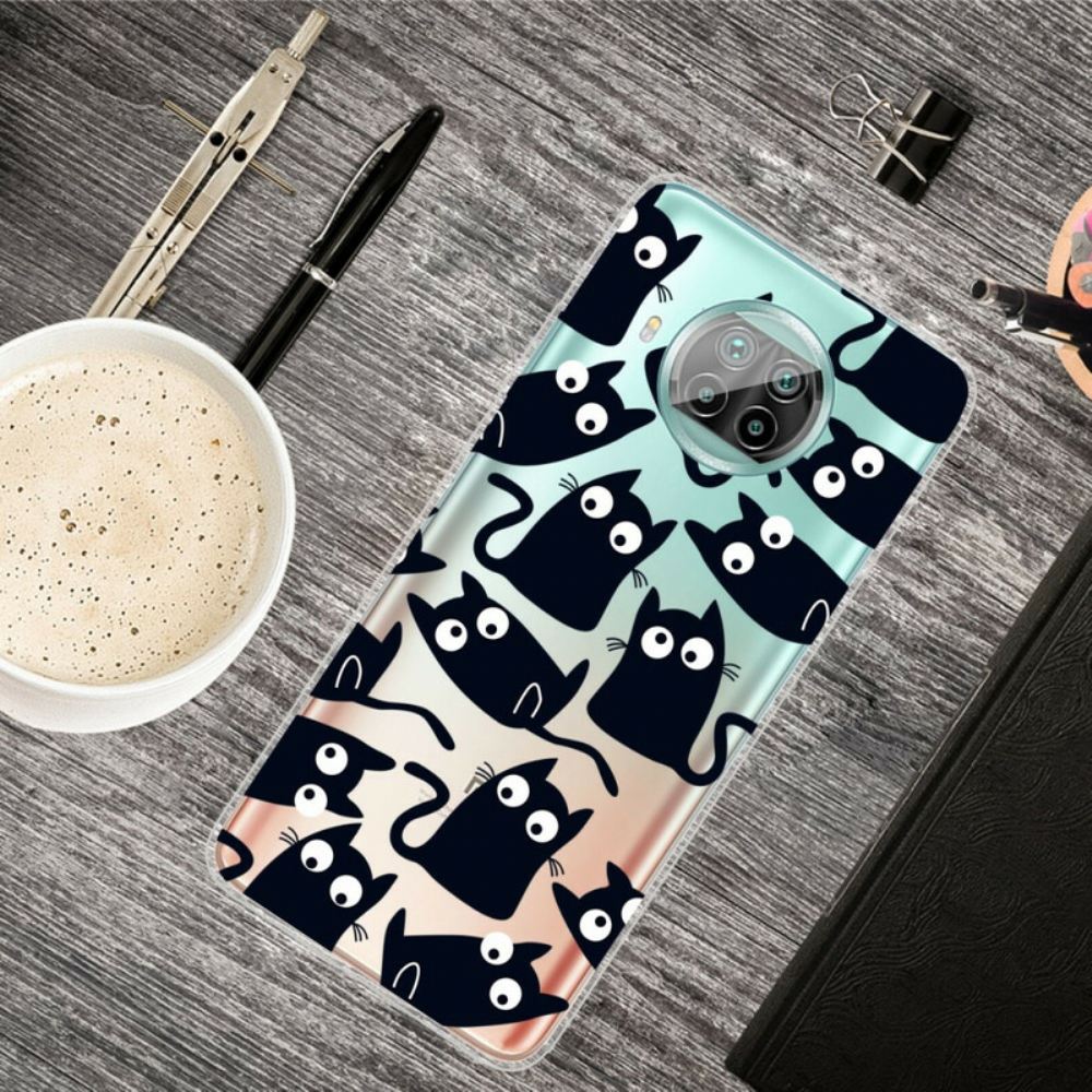 Kryt Na Xiaomi Mi 10T Lite / Redmi Note 9 Pro 5G Černé Kočky