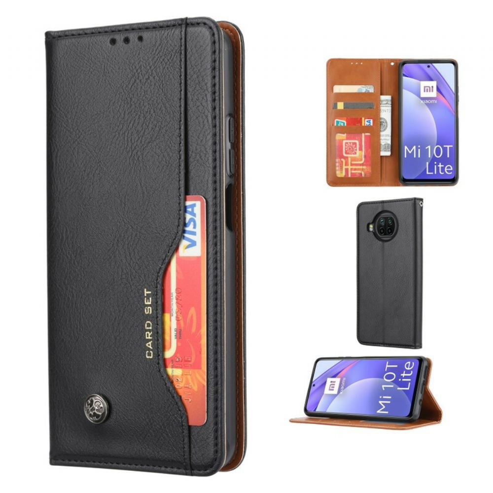 Kryty Na Mobil Na Xiaomi Mi 10T Lite / Redmi Note 9 Pro 5G Flipové Pouzdro Držitel Karty