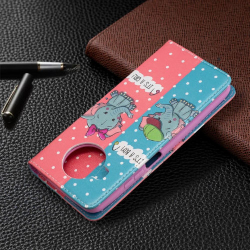 Kryty Na Mobil Na Xiaomi Mi 10T Lite / Redmi Note 9 Pro 5G Flipové Pouzdro Slůňata