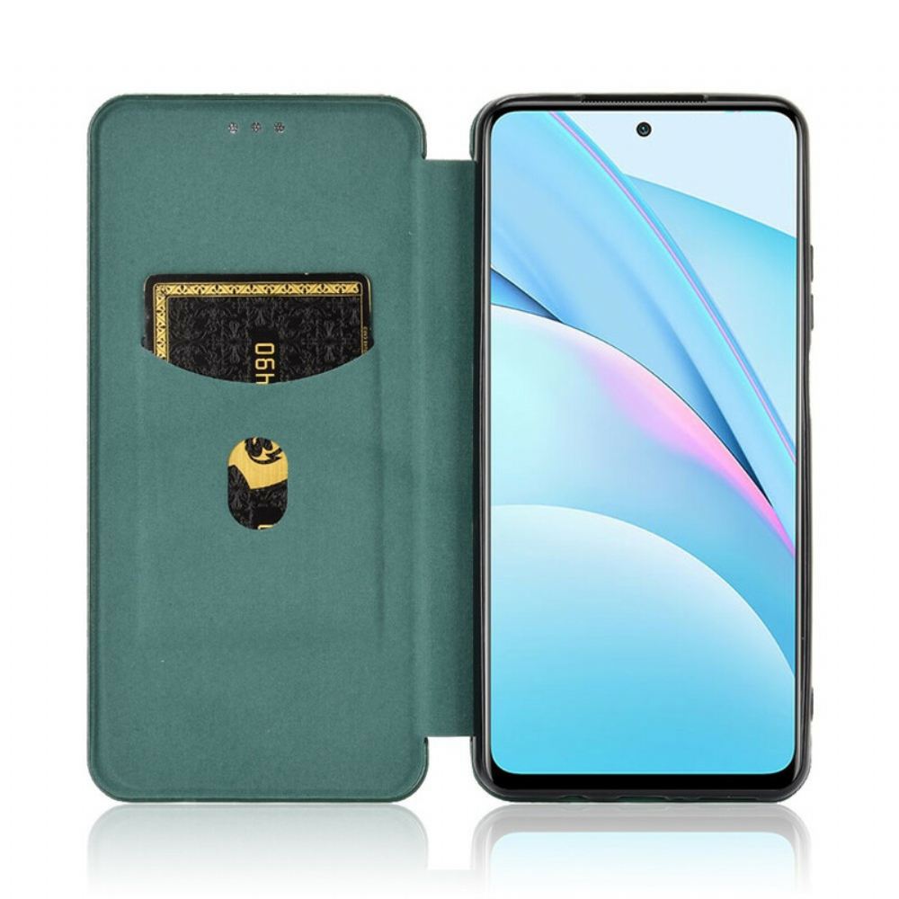 Kryty Na Mobil Na Xiaomi Mi 10T Lite / Redmi Note 9 Pro 5G Flipové Pouzdro Uhlíkové Vlákno
