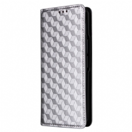 Kožené Pouzdro Folio Samsung Galaxy Z Fold 5 3d Vzor