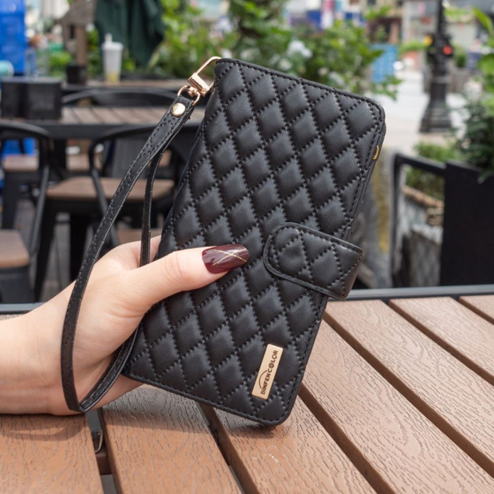 Kožený Kryt Samsung Galaxy Z Fold 5 Barevný Styl Binfen Prošívaný