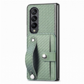 Kryt Samsung Galaxy Z Fold 5 Držák A Popruh Z Uhlíkových Vláken