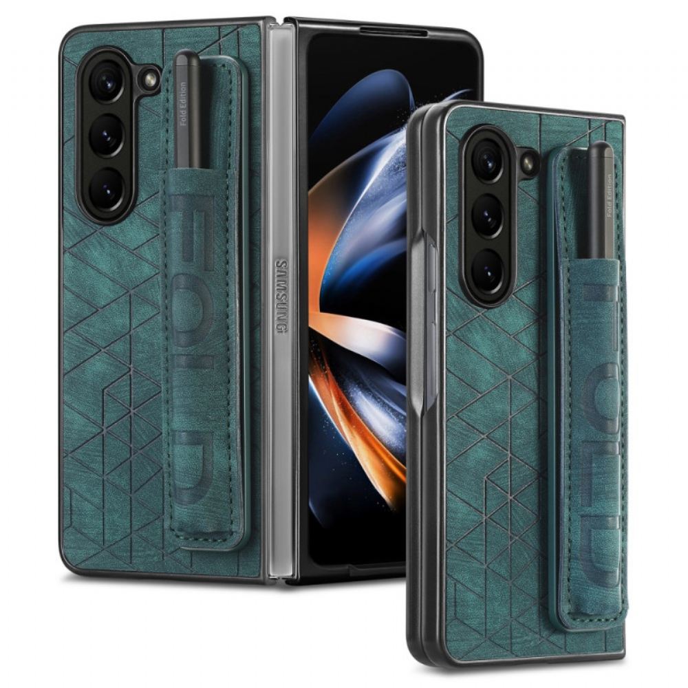 Kryt Samsung Galaxy Z Fold 5 Držák Stylusu S Popruhem