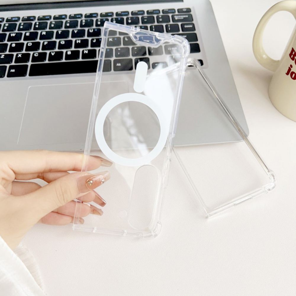 Kryt Samsung Galaxy Z Fold 5 Kompatibilní S Průhledným Magsafe