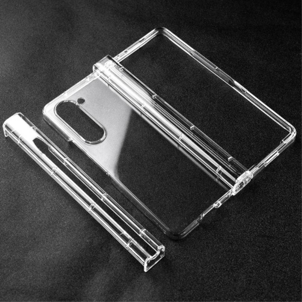Kryt Samsung Galaxy Z Fold 5 Průhledný Plast