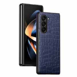 Kryt Samsung Galaxy Z Fold 5 Styl Krokodýlí Kůže