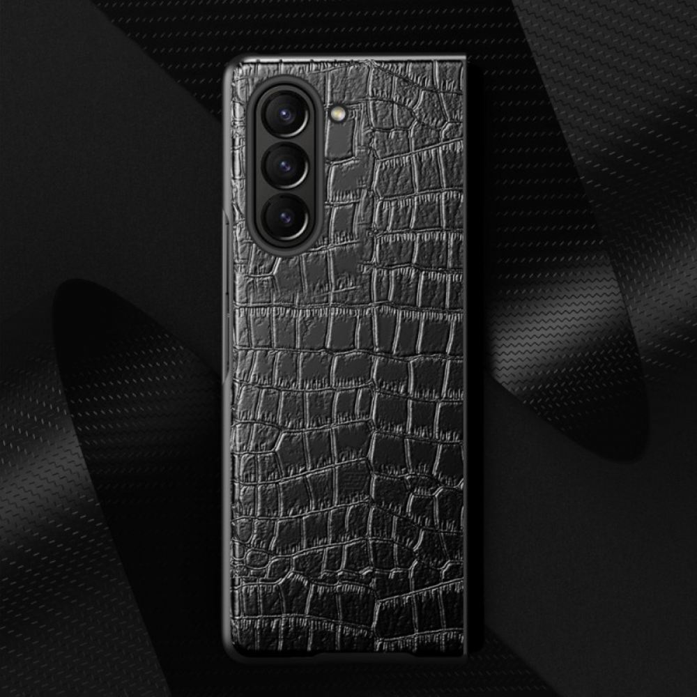 Kryt Samsung Galaxy Z Fold 5 Styl Krokodýlí Kůže