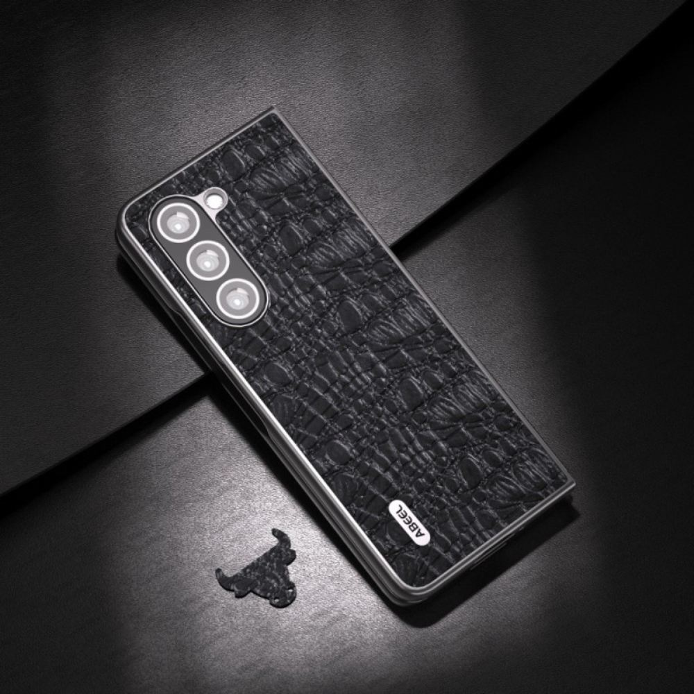 Kryt Samsung Galaxy Z Fold 5 Styl Krokodýlí Kůže Abeel