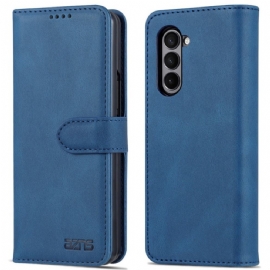 Peněženková Pouzdra Samsung Galaxy Z Fold 5 Kožený Efekt Azns