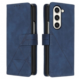 Peněženková Pouzdra Samsung Galaxy Z Fold 5 Kryty Na Mobil Vzor Trojúhelníků