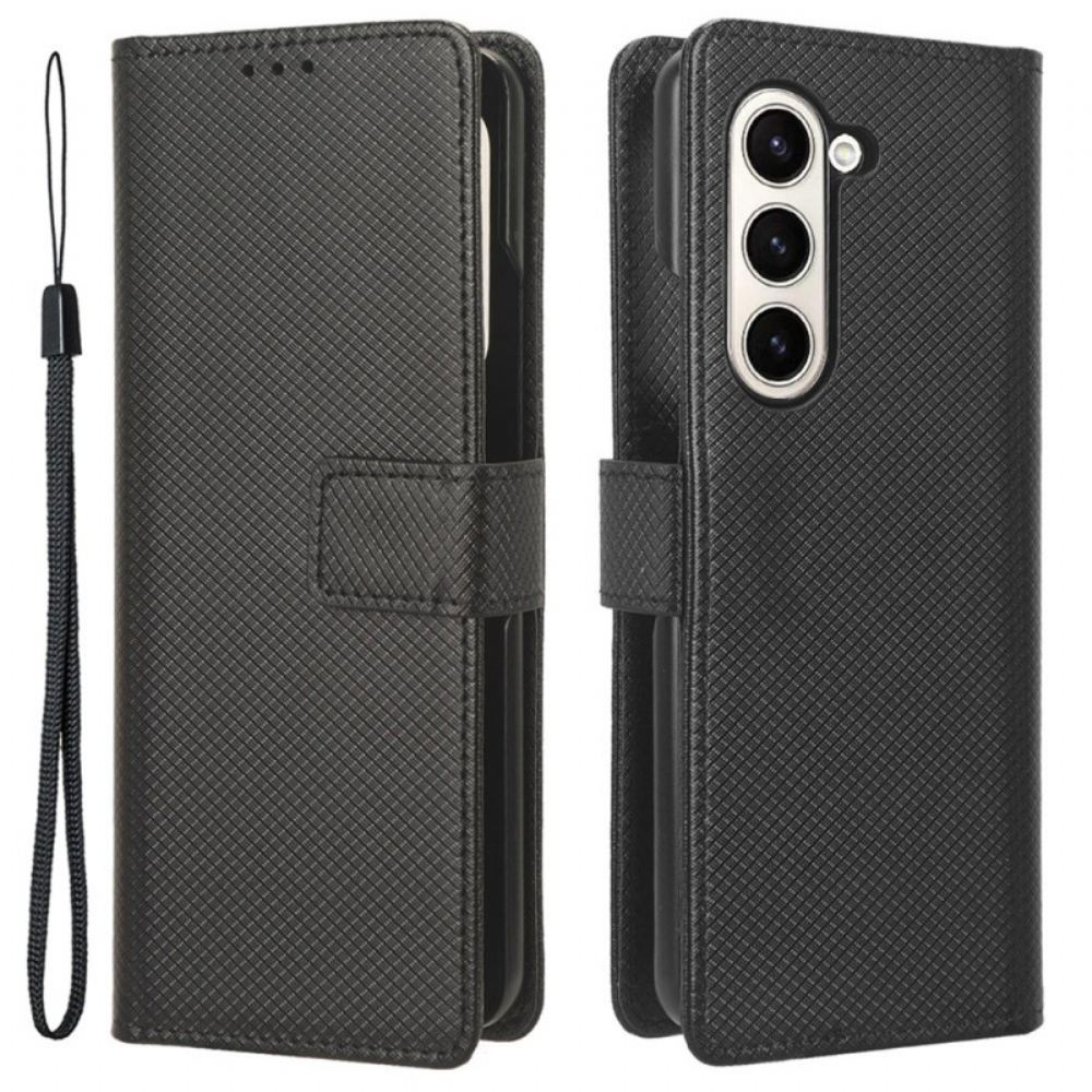 Peněženková Pouzdra Samsung Galaxy Z Fold 5 Tečky S Páskem