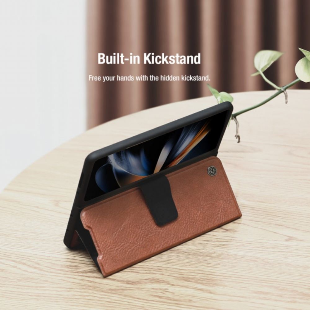 Pouzdra Samsung Galaxy Z Fold 5 Kryty Na Mobil S Řezáním Dotekem Nillkin