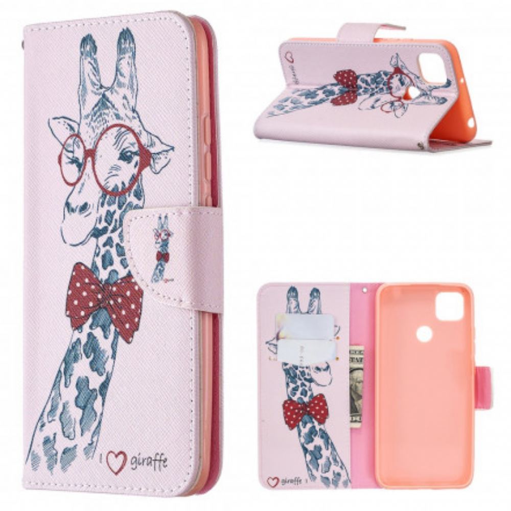 Flipové Pouzdro Na Xiaomi Redmi 9C Chytrá Žirafa