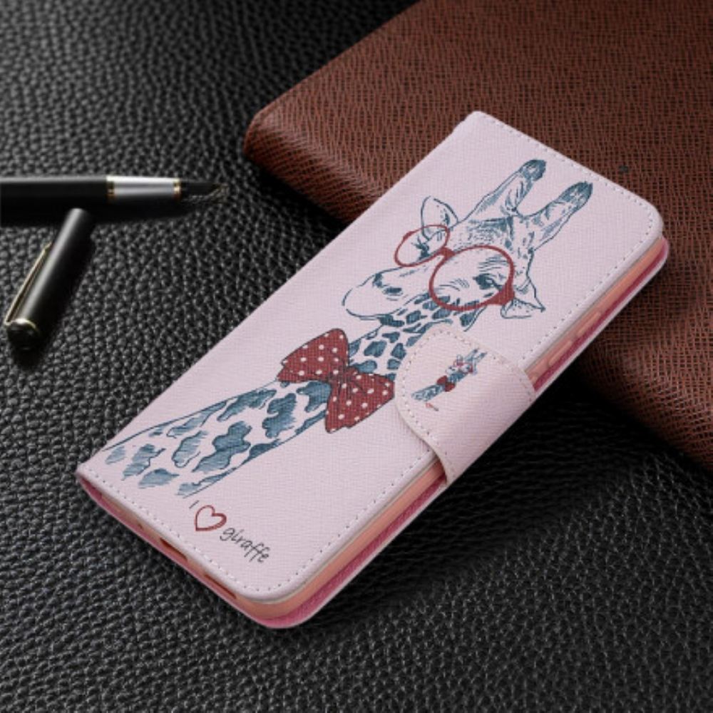 Flipové Pouzdro Na Xiaomi Redmi 9C Chytrá Žirafa