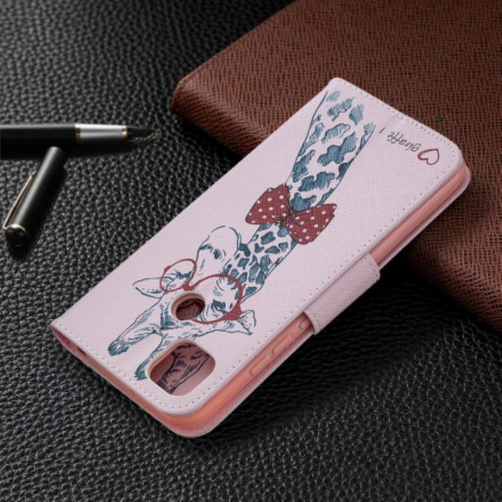 Flipové Pouzdro Na Xiaomi Redmi 9C Chytrá Žirafa
