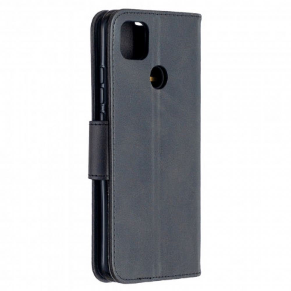 Flipové Pouzdro Na Xiaomi Redmi 9C Kožené Pouzdro Hladká Šikmá Klapka