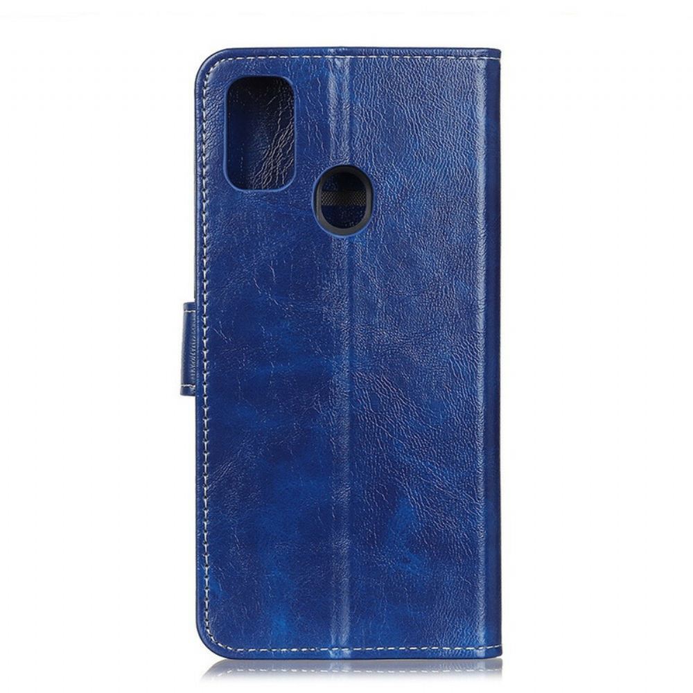 Flipové Pouzdro Na Xiaomi Redmi 9C Lesklé A Viditelné Švy