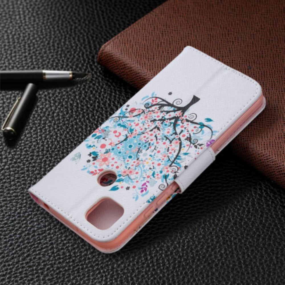 Flipové Pouzdro Na Xiaomi Redmi 9C Rozkvetlý Strom