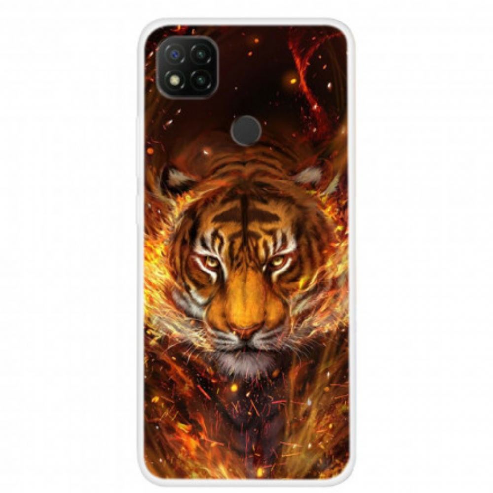 Kryt Na Xiaomi Redmi 9C Ohnivý Tygr