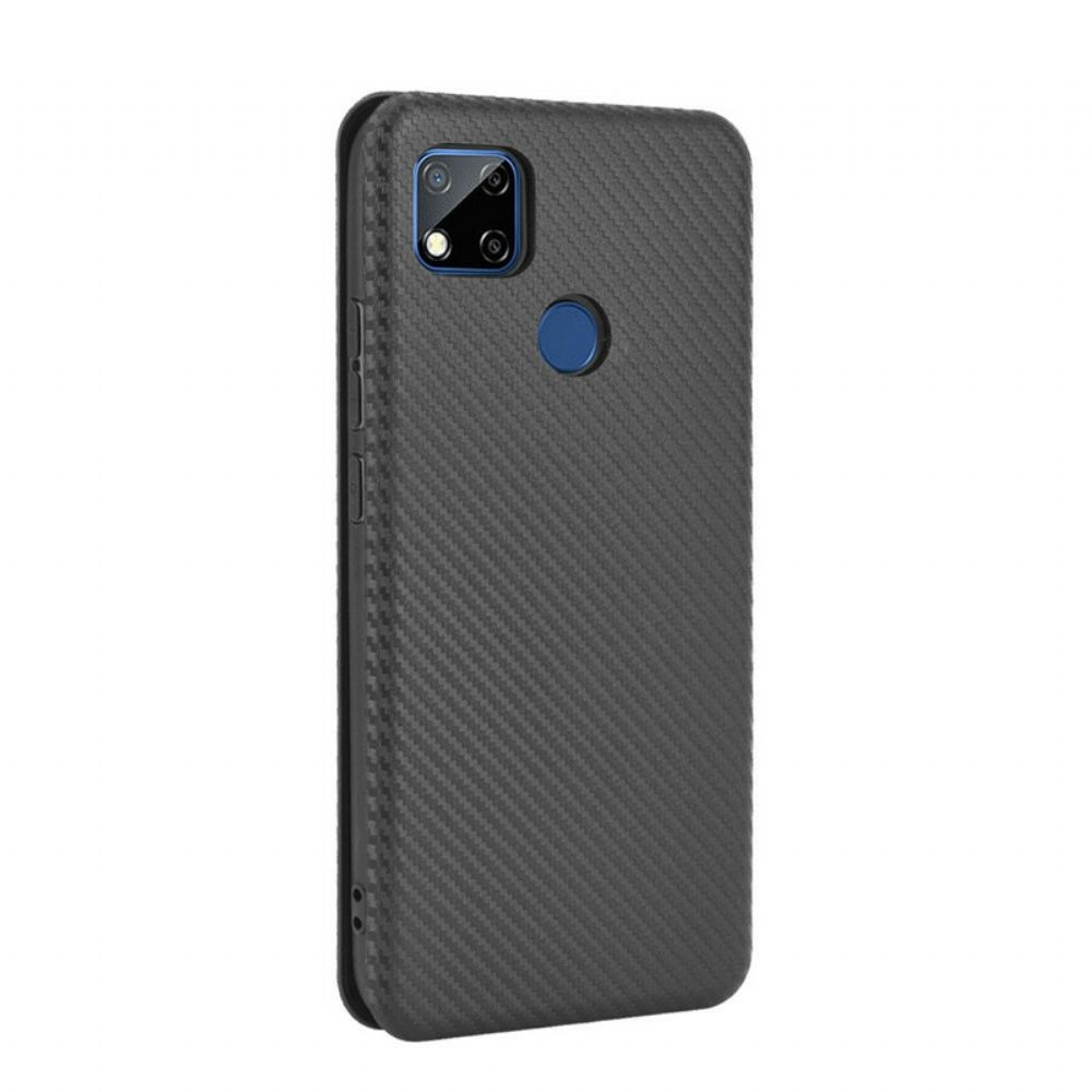 Kryty Na Mobil Na Xiaomi Redmi 9C Flipové Pouzdro Barevný Uhlíkový Silikon