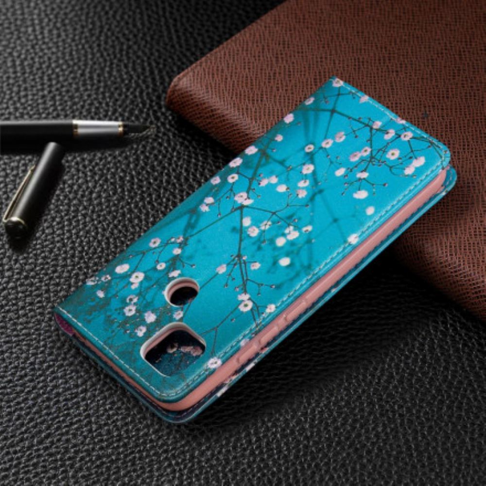 Kryty Na Mobil Na Xiaomi Redmi 9C Flipové Pouzdro Kvetoucí Větve