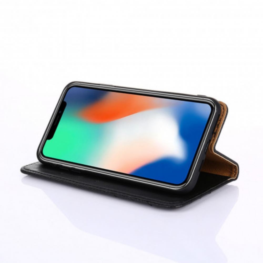 Kryty Na Mobil Na Xiaomi Redmi 9C Flipové Pouzdro Styl Nýtované Kůže