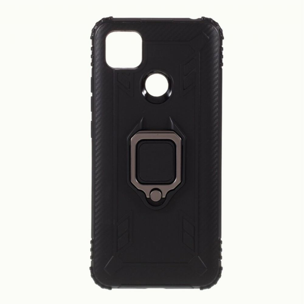 Kryty Na Mobil Na Xiaomi Redmi 9C Karbonové Vlákno Ve Stylu Prstenu