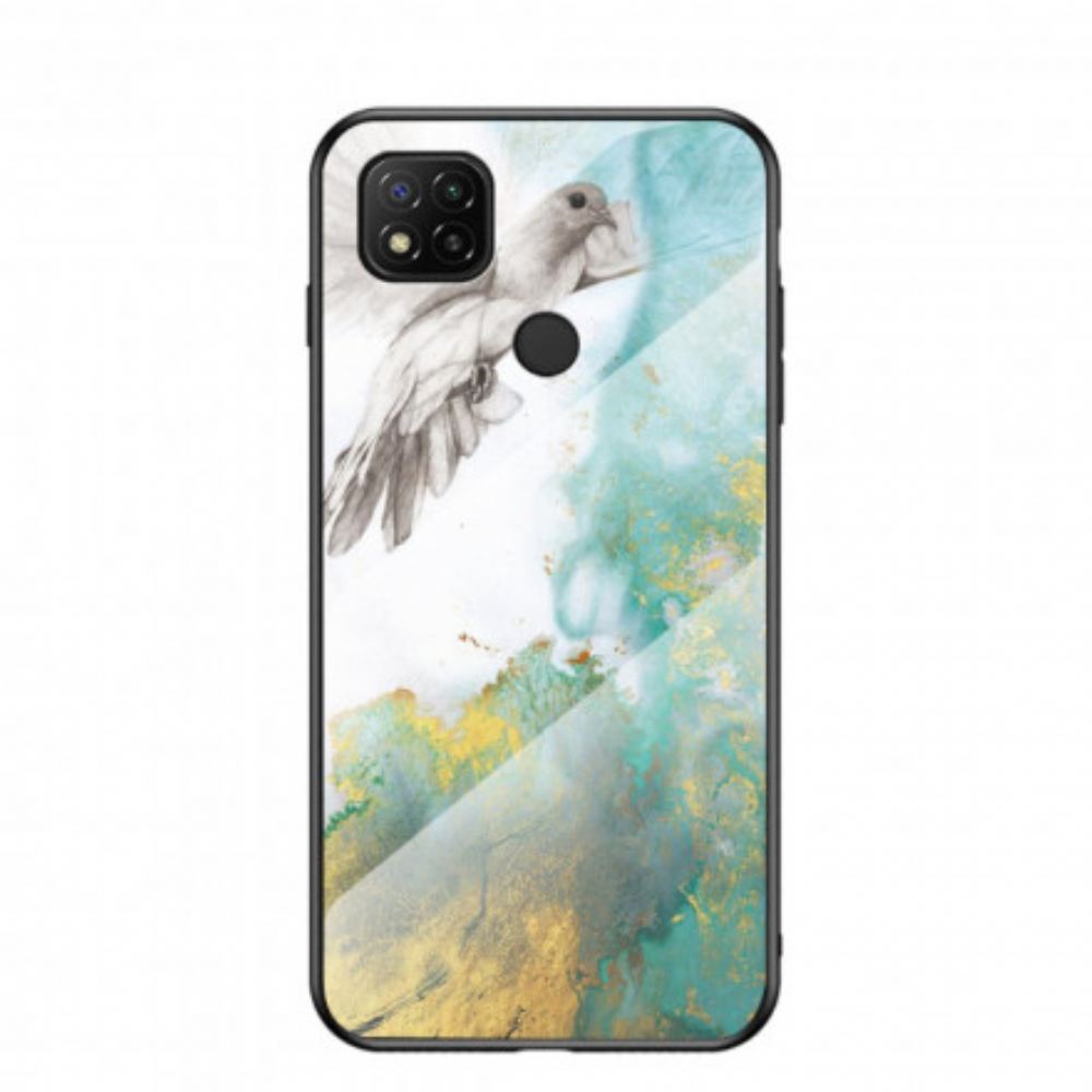 Kryty Na Mobil Na Xiaomi Redmi 9C Tvrzené Sklo V Mramorových Barvách