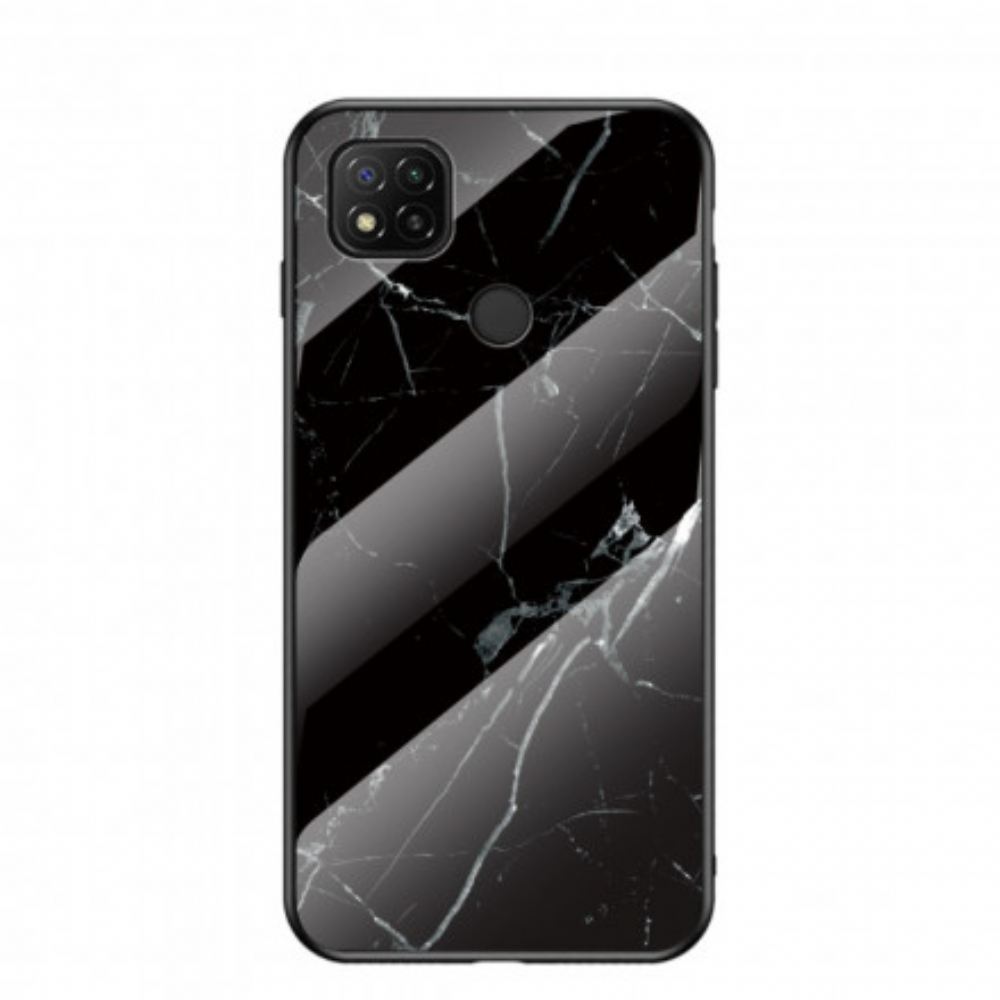 Kryty Na Mobil Na Xiaomi Redmi 9C Tvrzené Sklo V Mramorových Barvách